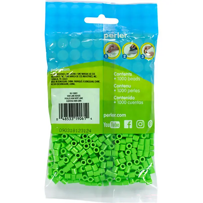 1779681608967306-1.webp 1,000 Perler Beads - Kiwi Lime - Image 1