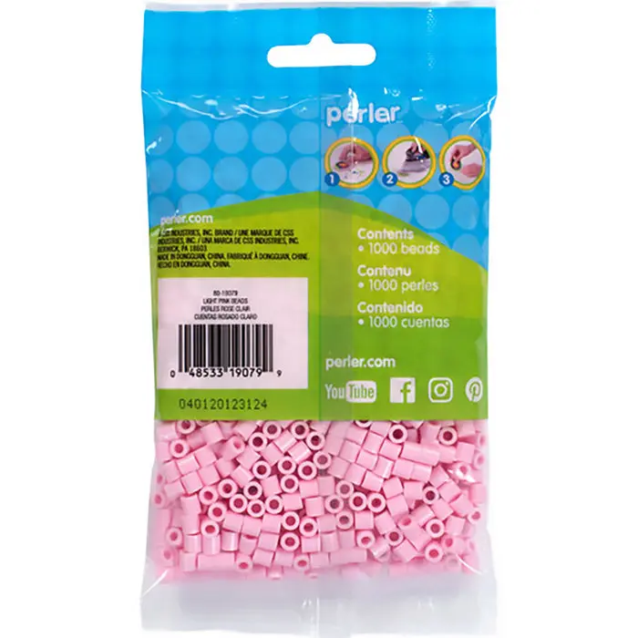 1779681612373021-1.webp 1,000 Perler Beads - Light Pink - Image 1