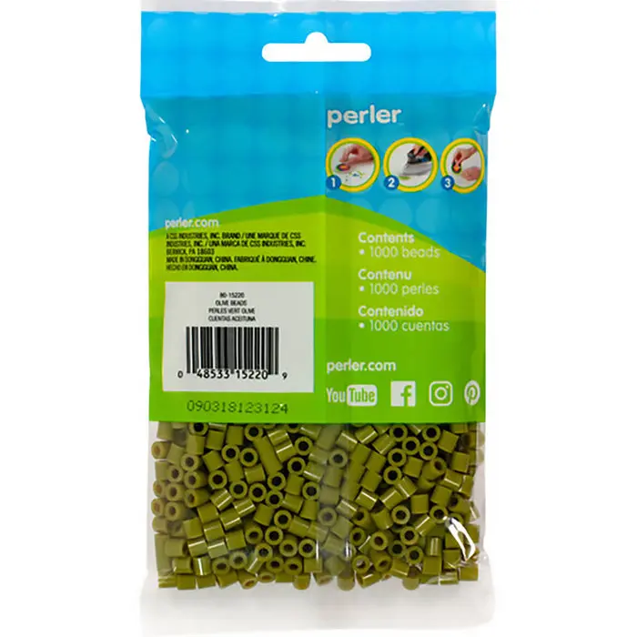 1779681613953038-1.webp 1,000 Perler Beads - Olive - Image 1