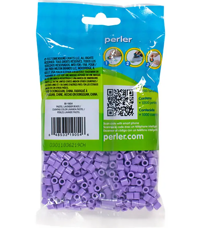 1779681615768048-1.webp 1,000 Perler Beads - Pastel Lavender - Image 1