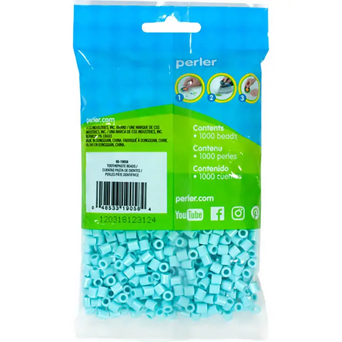 1779681625299659-1.webp 1,000 Perler Beads - Toothpaste - Image 1