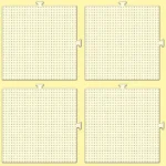Mini Beads Pegboards - 4 Ct
